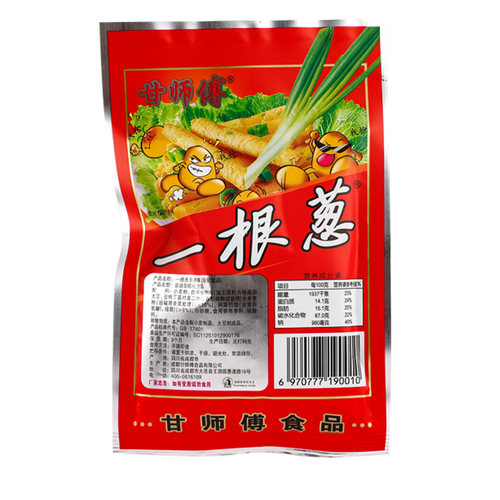甘师傅一根葱100包8090后怀旧网红食品童年特产小吃散装小零食 - 图1