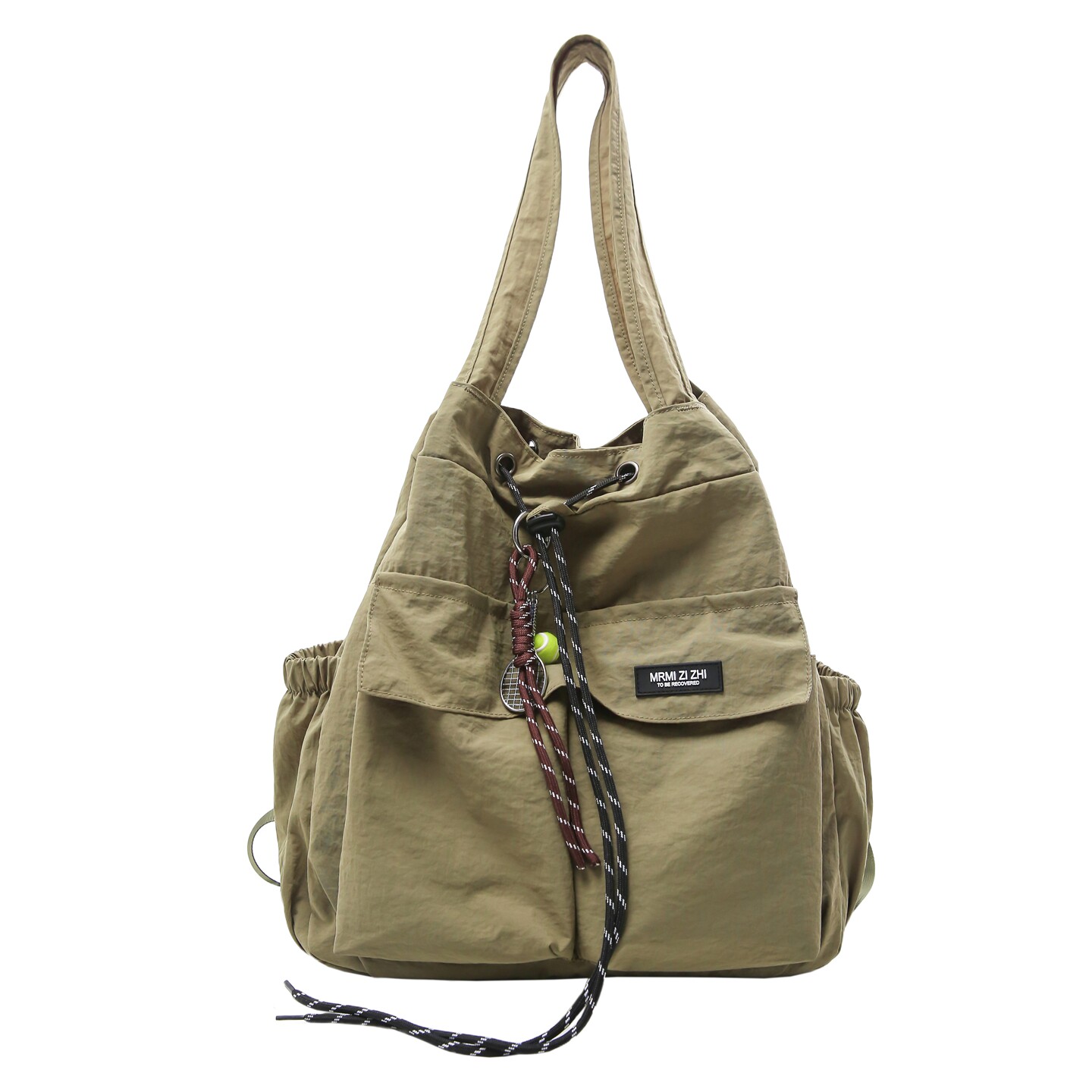 Multifunctional dual-purpose bag for female college students, outdoor sports travel backpack, junior high school student lightweight drawstring shoulder bag