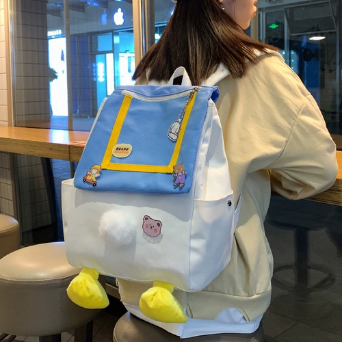 Милый ранец, японская сумка через плечо, мультяшный вместительный и большой рюкзак, в корейском стиле, подходит для студента