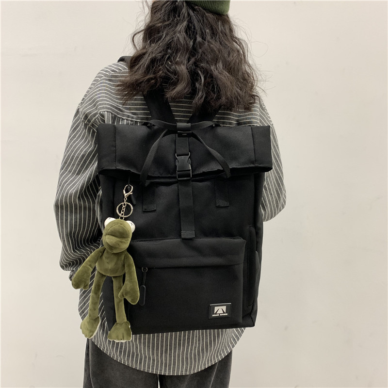 大容量15.6寸手提电脑双肩背包韩版新款ins大学生男女高中生书包 - 图0