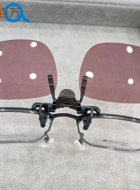 酒红色夹片偏光太阳镜钓鱼用近视/老花眼镜 增加清晰度户外看鱼漂