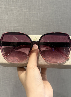 复古时尚茶色大框显脸小墨镜女款