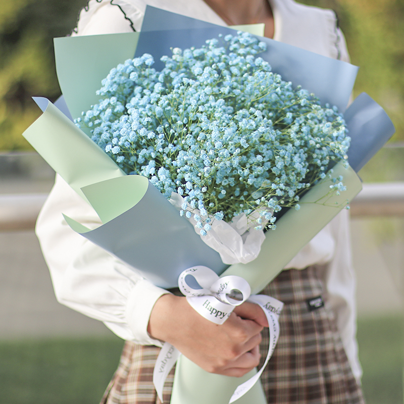 成品满天星干花花束情人节永生花送女朋友成人礼毕业季生日礼物