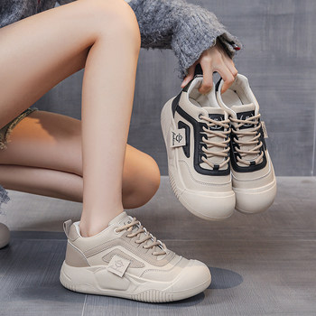 2024 New Soft Sole Soft Surface Women's Shoes Spring Versatile Sneakers Ins Trendy Shoes Sports Casual Shoes Student White Shoes