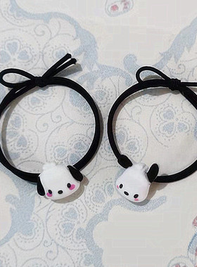 可爱帕恰狗铃铛磁吸情侣手链