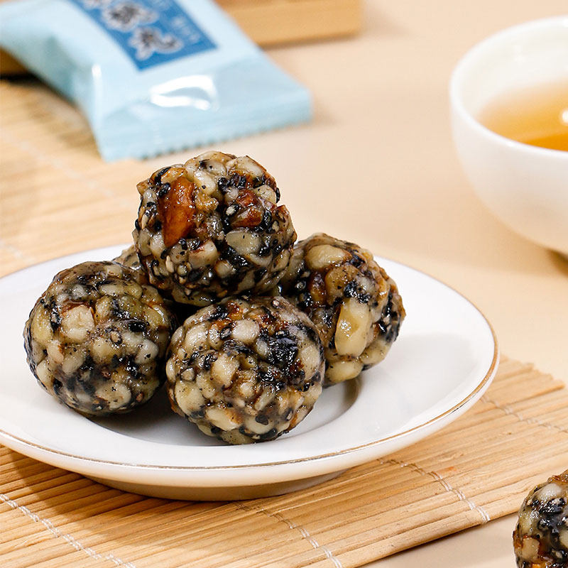 黑芝麻核桃丸手工正宗芝麻核桃球少糖即食孕妇零食126g,淘宝优惠券,粉丝福利购,淘宝优惠卷