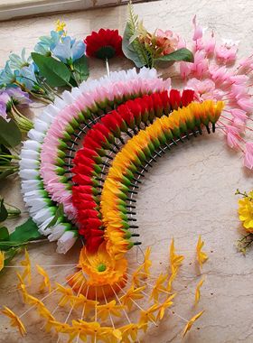 【一物一喜】浔埔簪花  赵丽颖同款传统簪花围  浴火新娘发冠