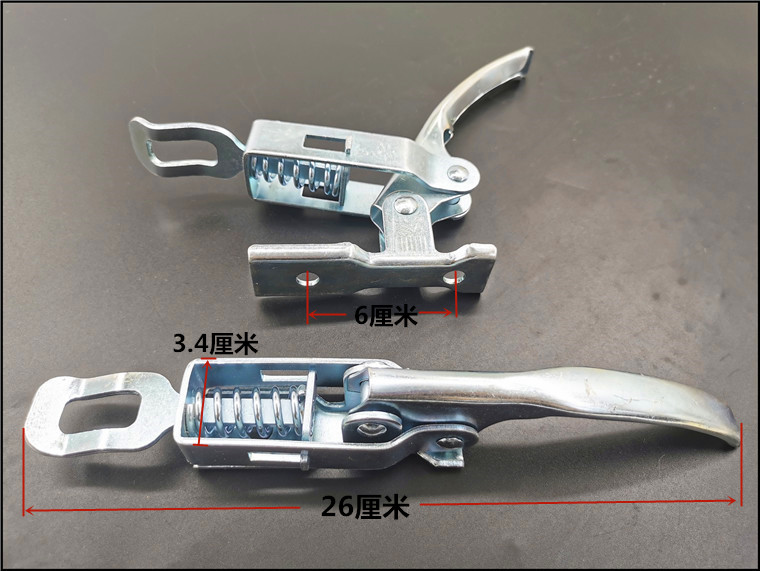 适配适用长安新豹mini栏板扣星豹跨越王小卡货车栏板扣手后厢门扣 - 图0