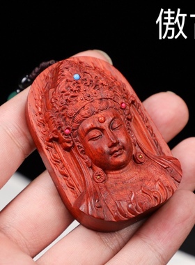 小叶紫檀六字箴言时来运转水晶石