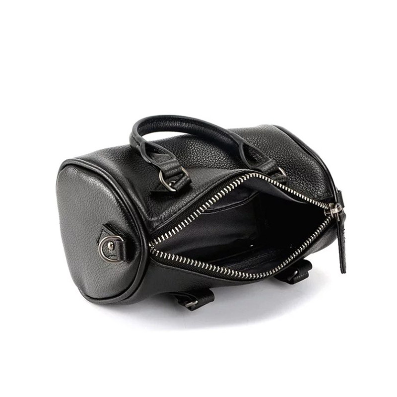 头层牛皮柔软波士顿迷你圆筒型女包 september27designs女士包袋