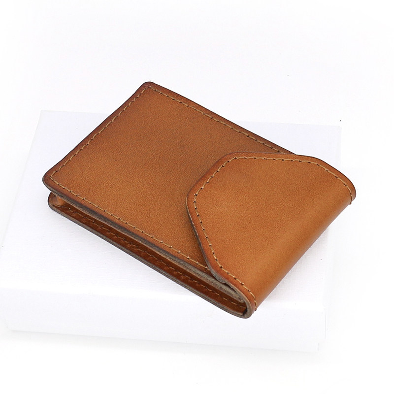 真皮植鞣头层牛皮卡包男竖款零钱包 september27designs卡包