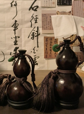 剑来葫芦开口装酒水仿古容器摆件随身携带酒具黑神话悟空酒葫芦