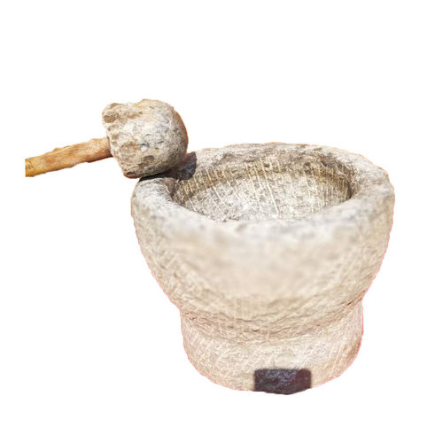 特大号老石臼药臼砘臼石窝子杵臼石钵石头花盆打年糕糍粑捣米石器 - 图3
