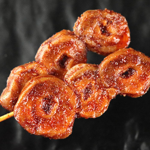 龙祥爆辣素肠辣条素羊肉串面筋圈豆干素食儿时小吃麻辣休闲小零食 - 图0