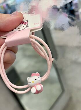 可爱KT发绳ins少女头绳情侣闺蜜手链小皮筋送男友甜美森系发圈