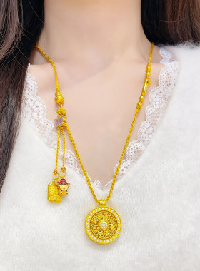 新中式沙金点钻八宝罗盘