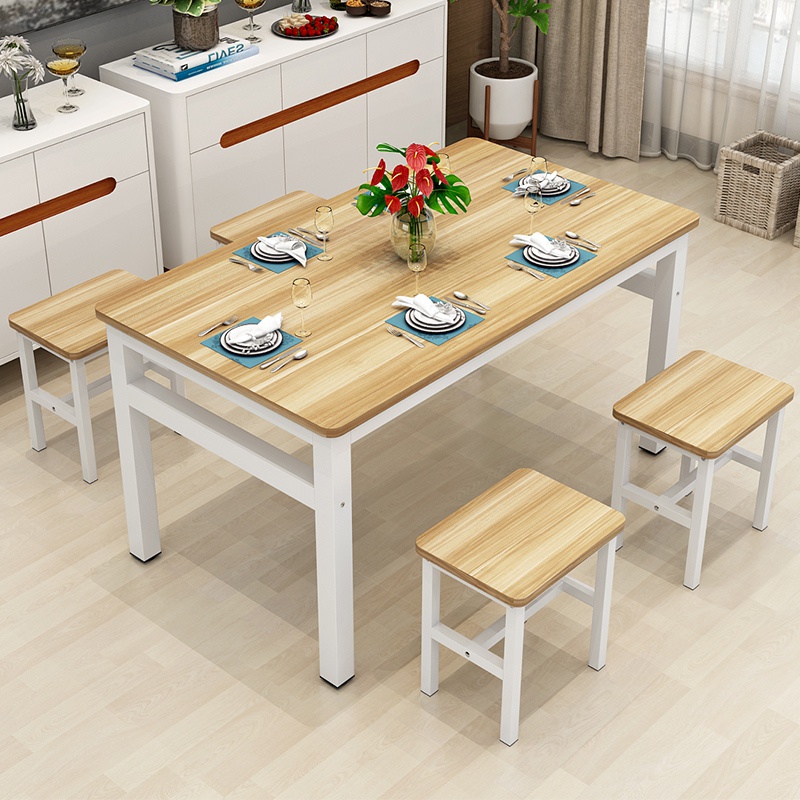 餐饮餐桌子家用长方形组合食堂早快餐厅餐馆小吃饭店专用桌椅商用 - 图2