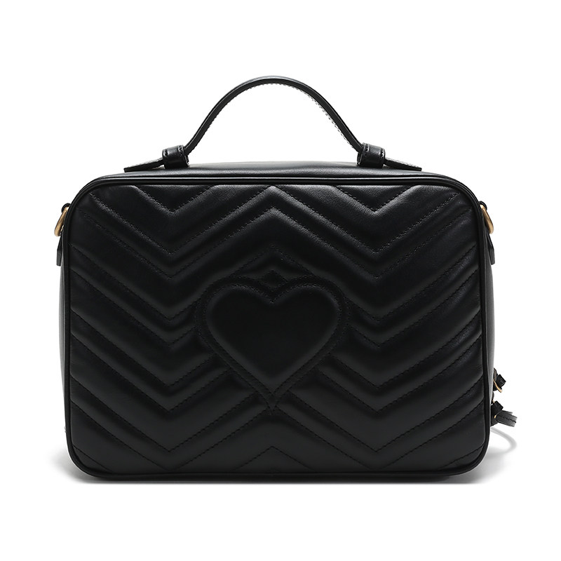 gucci女士皮革绗缝单肩斜挎包 珍品网女士包袋