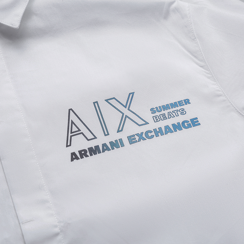 AX阿玛尼 ARMANI EXCHANGE男士字母胶印男装长袖衬衫3RZC33 ZNYVZ - 图3