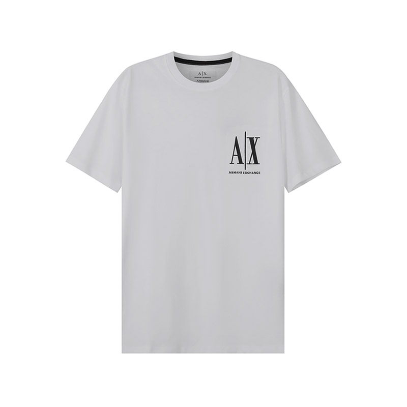 ARMANI EXCHANGE 男士棉质LOGO圆领短袖男装T恤 8NZTPH ZJH4Z - 图0