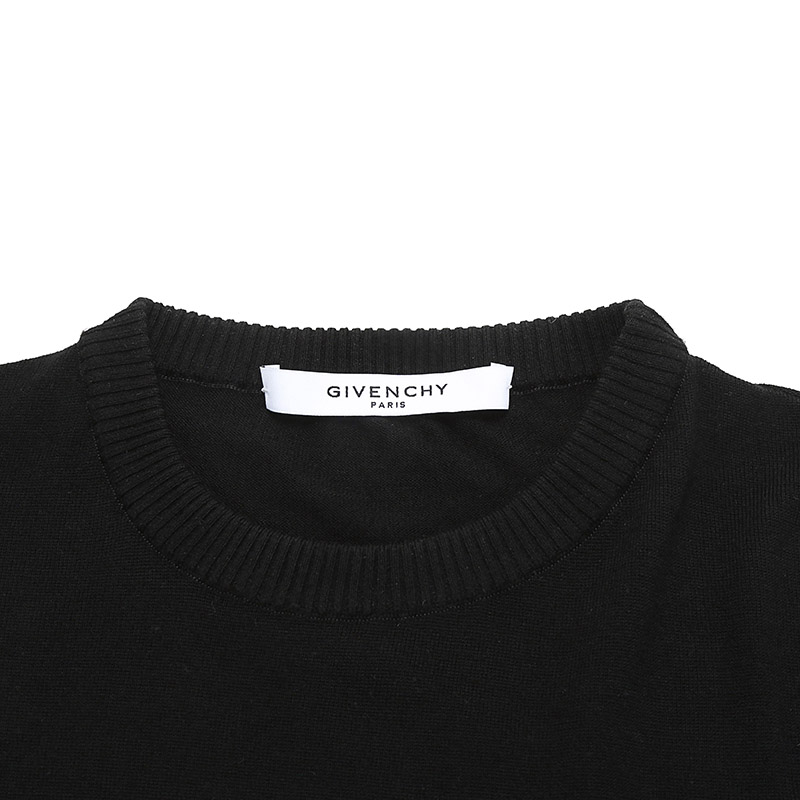 givenchy男士羊毛圆领羊毛衫 珍品网针织衫/毛衣