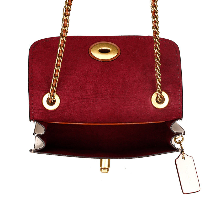 coach /蔻驰女士专柜款涂层斜挎包 珍品网女士包袋