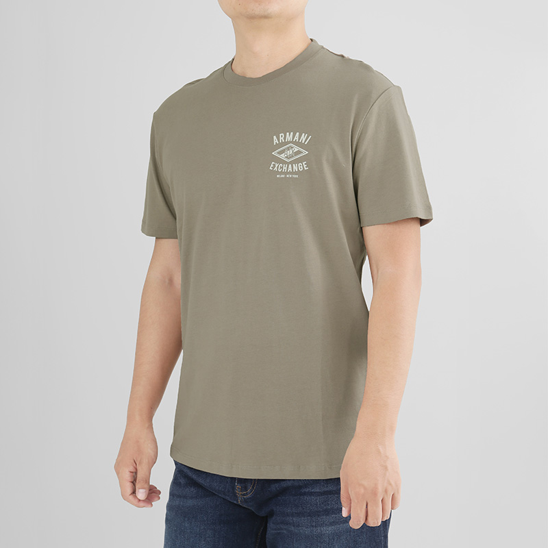 AX阿玛尼 新品 男士可持续系列棉质圆领短袖T恤 XM000550 AF10362 - 图1
