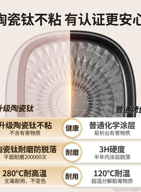 亿德浦电饼铛侧翻盖家用双面加热