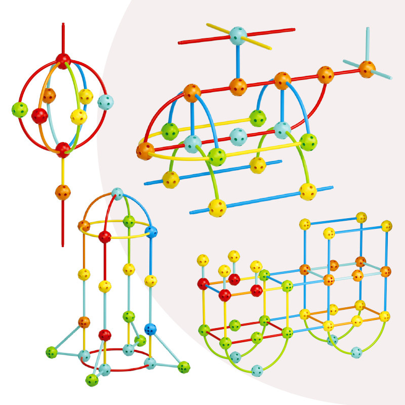 百变空间几何构建师拼搭积木大号立体儿童益智玩具插珠球形幼儿园,淘宝优惠券,粉丝福利购,淘宝优惠卷