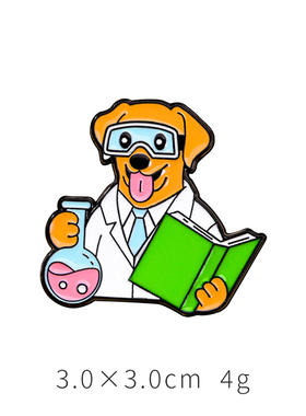 医生在此dogtor医生胸针医学趣味饰品白大褂装饰送医学生的礼物