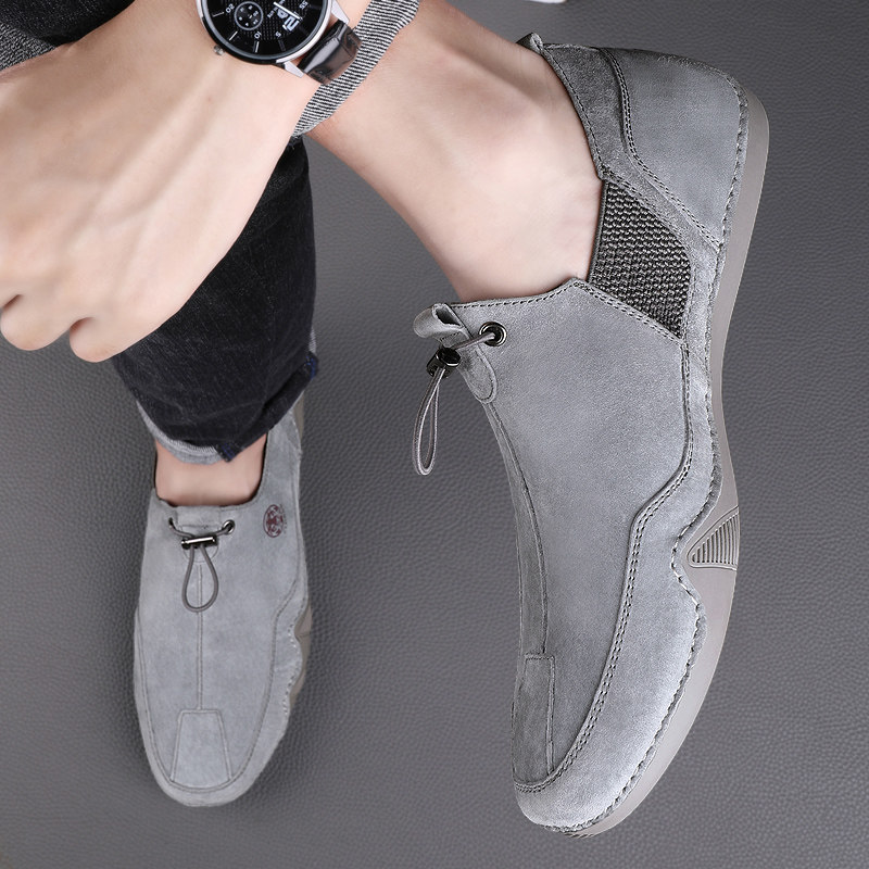 捡漏清仓特价春季男士透气薄款真皮休闲皮鞋英伦豆豆鞋子男驾车鞋,淘宝优惠券,粉丝福利购,淘宝优惠卷