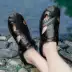 Dép mùa hè Baotou Nam 2019 Giày da mới đi biển Giày da nam Không trơn Giày ngoài trời Giày thoáng khí - Sandal Sandal