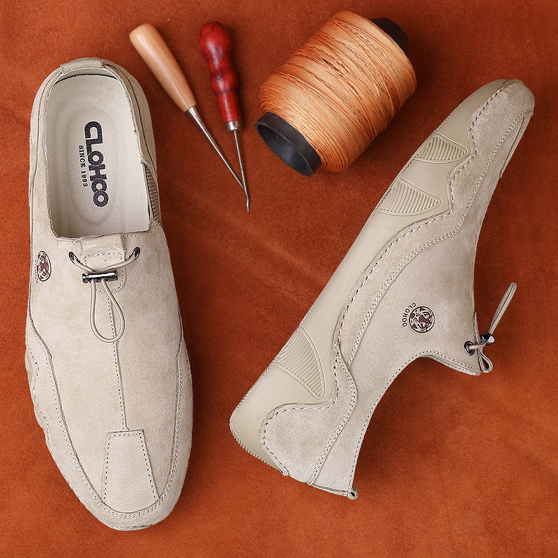 捡漏清仓特价春季男士透气薄款真皮休闲皮鞋英伦豆豆鞋子男驾车鞋,淘宝优惠券,粉丝福利购,淘宝优惠卷