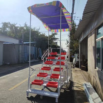 New Athletics 12 Seats of Mobile Telescopic End Referee Bench outdoor Timing Desk End Desk Direct Marketing