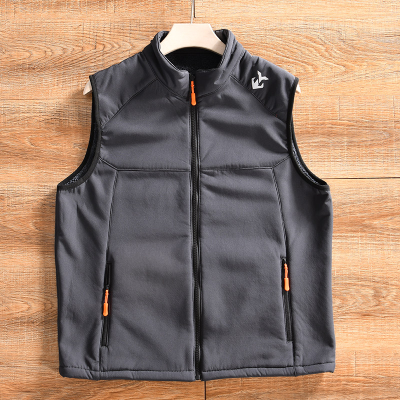 【运动系~加绒加厚-外贸尾货】秋冬男士户外休闲立领坎肩背心马甲,淘宝优惠券,粉丝福利购,淘宝优惠卷