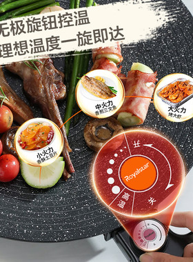 荣事达电烤盘家用烤肉机电烧烤炉