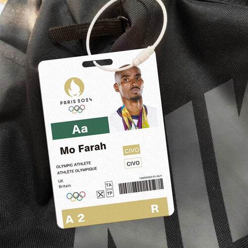 参赛证大迫杰书包挂件巴黎参赛证长跑运动员马拉松PVC小卡套挂绳 - 图2