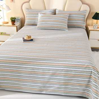 纯棉老粗布床单件凉席学生被单券后39.9元包邮 纯棉老粗布床单件凉席学生被单券后39.9元包邮