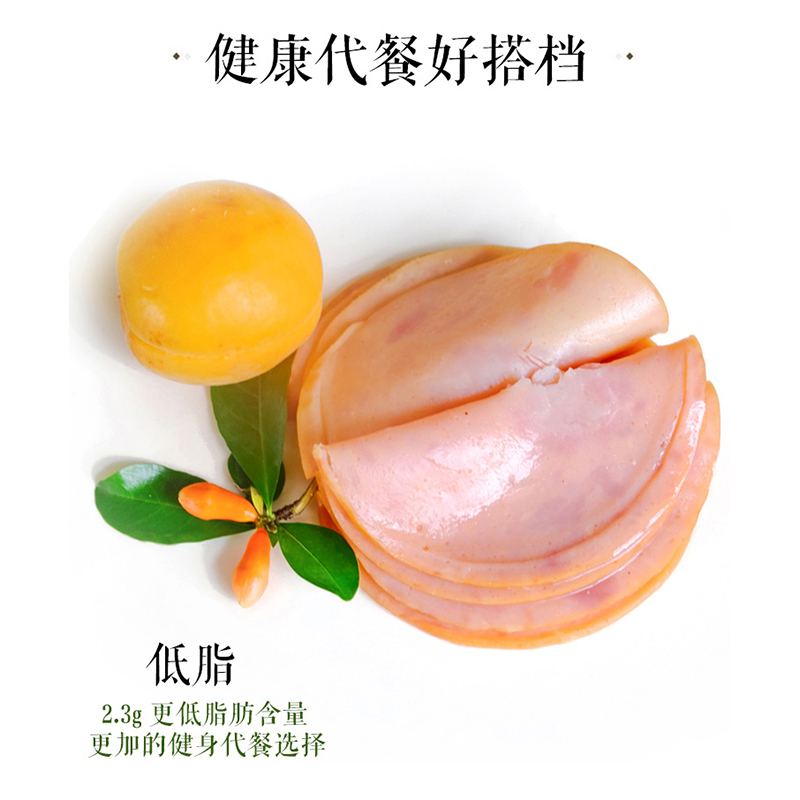 健身爱好者官方店低脂火腿片无淀粉添加夹心三明治面包早餐健身哥本哈根食材2