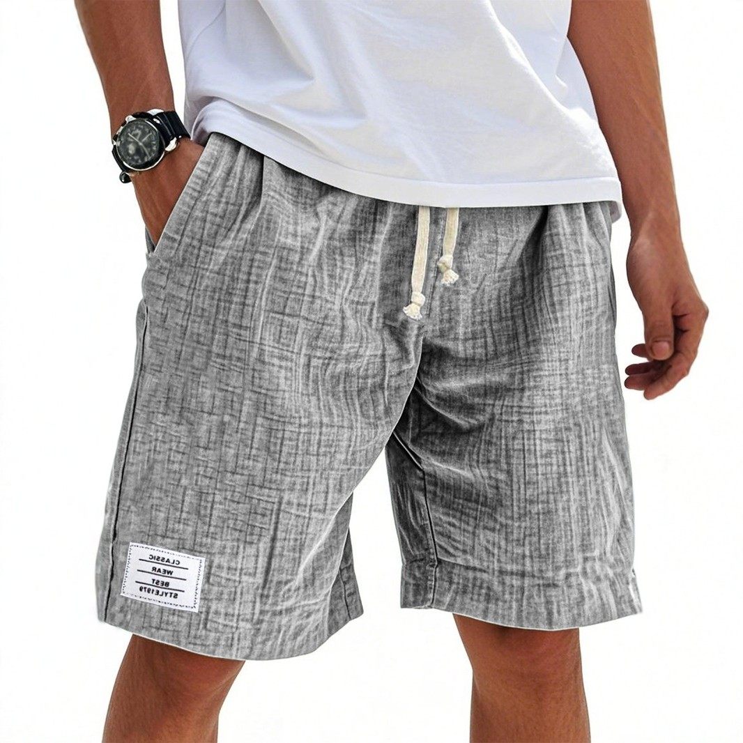 亚马逊新款全棉宽松短裤 男士夏季休闲沙滩裤,淘宝优惠券,粉丝福利购,淘宝优惠卷