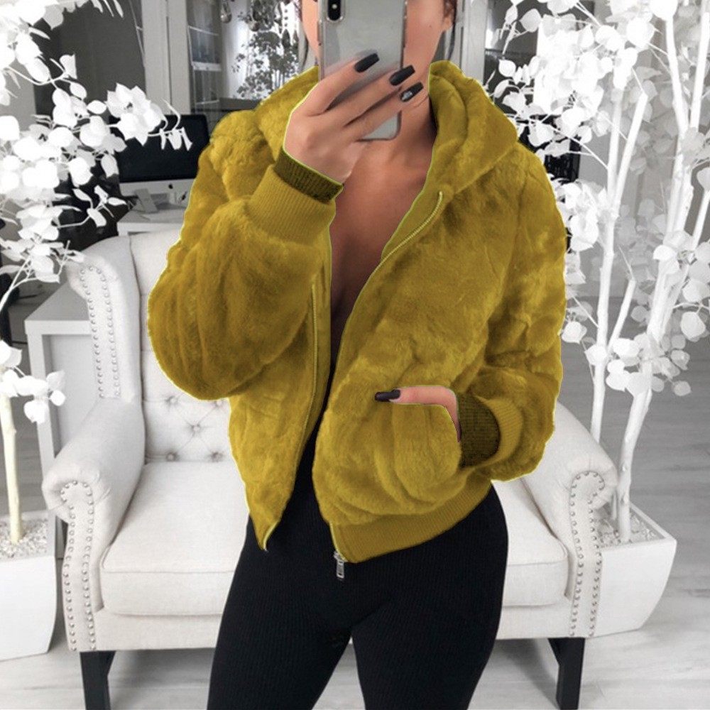 跨境外贸亚马逊欧美女装秋冬貂皮狐狸毛连帽皮草外套女,淘宝优惠券,粉丝福利购,淘宝优惠卷