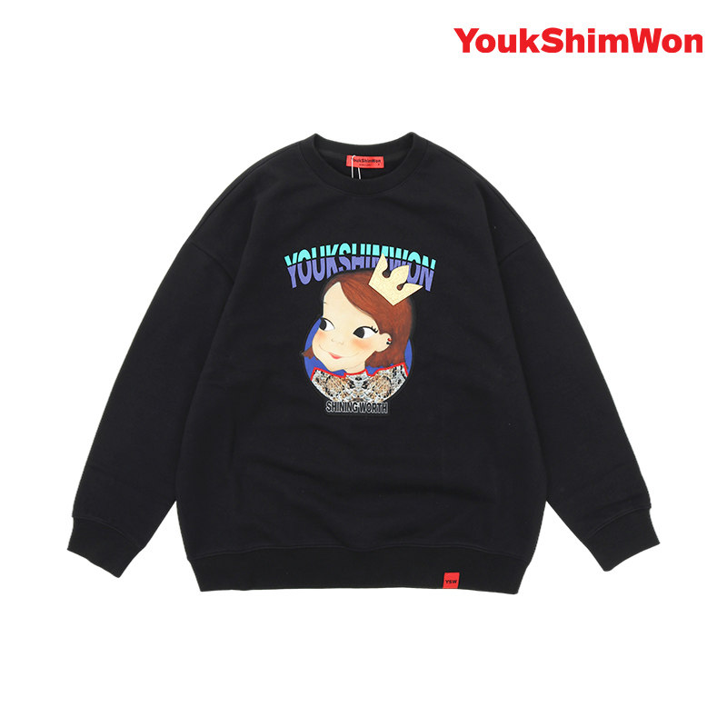 陆心媛秋冬2021新款长袖设计卫衣 youkshimwon陆心媛卫衣/绒衫