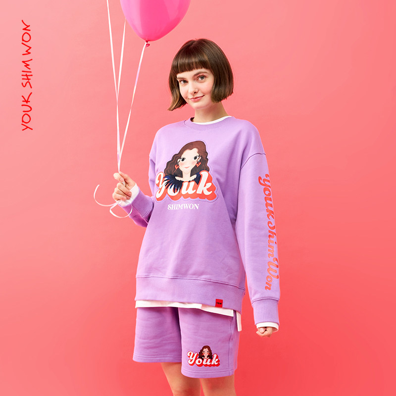 陆心媛女早秋款2021新款韩版卫衣 youkshimwon陆心媛卫衣/绒衫