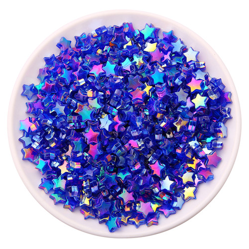 亚克力镀彩五角星桃心珠 手工diy制作串珠材料包手链创意饰品配件 - 图3