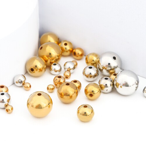 塑料CCB圆珠6/8/10mm串珠散珠子手工diy制作耳环手链饰品材料配件 - 图0