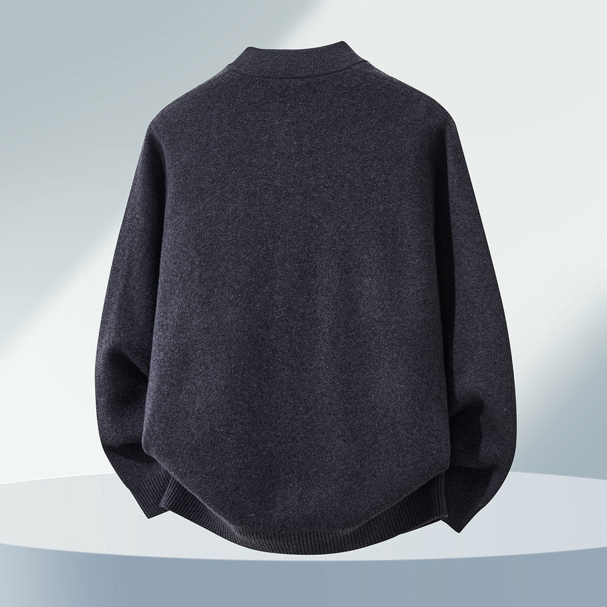 罗蒙纯羊毛中式立领秋冬男士针织衫纽扣开衫重磅加厚毛衣口袋外套,淘宝优惠券,粉丝福利购,淘宝优惠卷