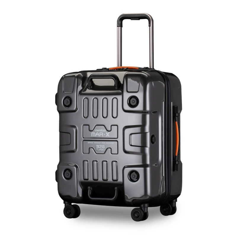 Capacious universal suitcase with zipper, 23 inch