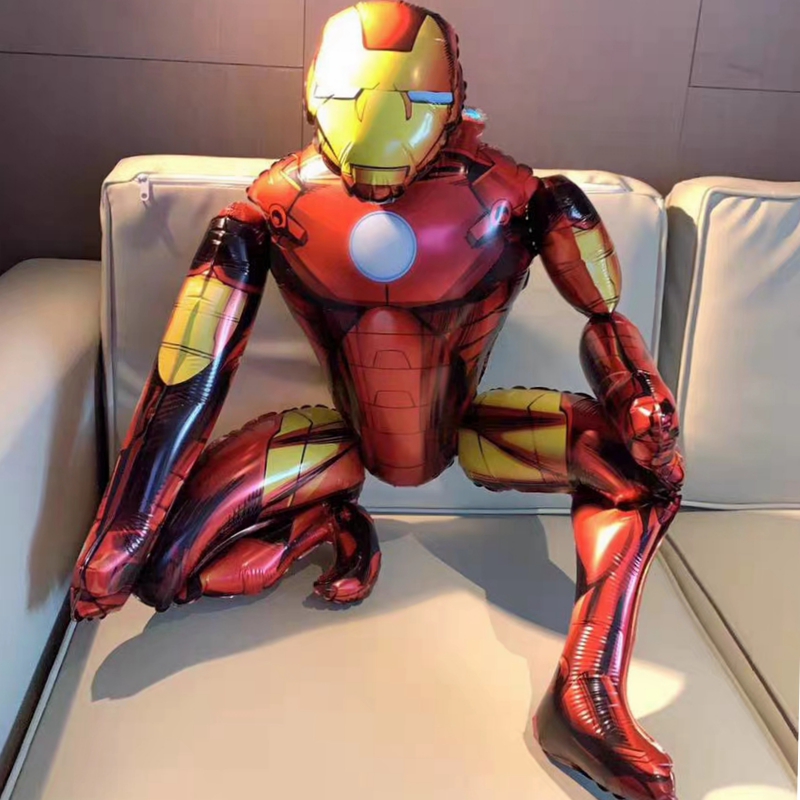 立体钢铁侠 Iron Man生日烘焙蛋糕装饰插牌铝膜气球拉旗派对用品 - 图1