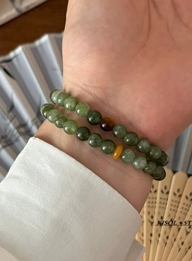 KISOL新中式国风天然石双层手串~