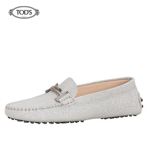 TODS/托德斯  Double T 女士牛皮豆豆鞋